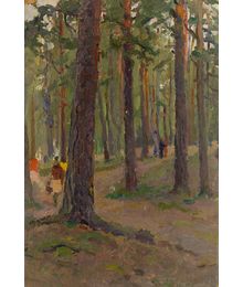 Road in the wood. Evsey Reshin