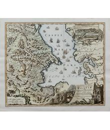 Карта Каспийского моря 1728 года. Неизвестный автор