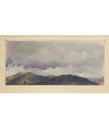 Clouds over the mountains. Evsey Reshin