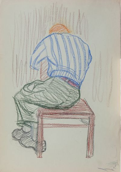 Мужчина на стуле спиной. Наталья Орлова